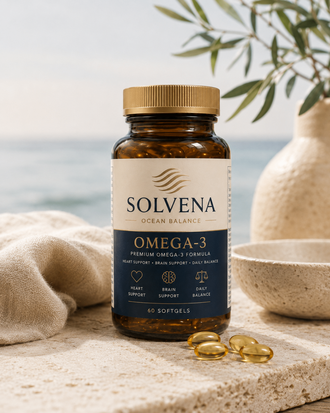 SOLVENA Omega-3 — продуктов кадър